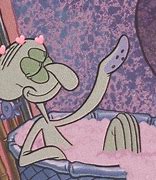 Image result for Aesthetic Squidward Depressed