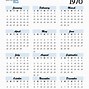 Image result for 1970 Calendar Printable One Page