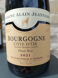 Image result for Alain Jeanniard Bourgogne Hautes Cotes Nuits
