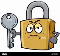 Image result for Lock and Unlock Chain Cartoon