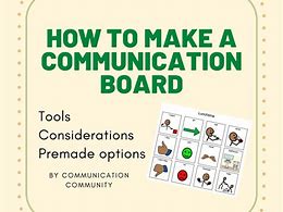 Image result for Communication Board Activities