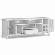 Image result for White Solid Wood TV Stand
