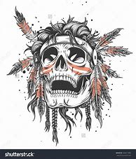 Image result for Native American Skull Pencil Drawings