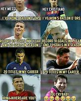 Image result for Messi Taller than Ronaldo Meme