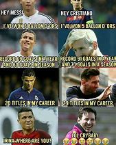 Image result for Messi with Ronaldo Baby Meme