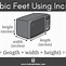 Image result for Pictorial of 5 Cubic Feet