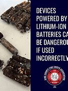 Image result for Lithium Battery Fire Safety