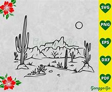 Image result for Desert Arizona Landscape SVG