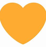 Image result for Orange Heart Emoji Transparent