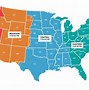 Image result for Us State Time Zone Map