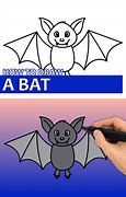 Image result for How to Draw Animals Cute Bat Drawings