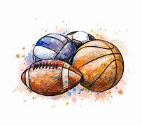 Image result for Watercolor Sports