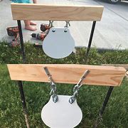 Image result for Homemade Gong Shooting Stands