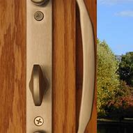 Image result for Exterior Keyed Lock for Patio Sliding Door