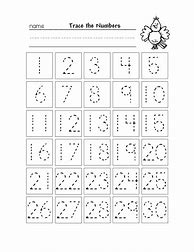 Image result for Kindergarten Worksheets Numbers 1 30