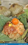 Image result for Sticky Rice in Lotus Leaf
