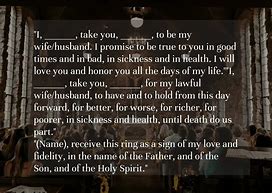 Image result for Priest Wedding Vows