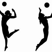 Image result for Volleyball Silhouette Clip Art