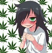 Image result for Anime Girl Weed Cat