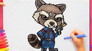 Image result for How to Draw Rocket Raccoon
