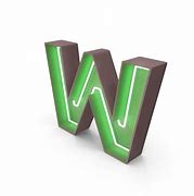 Image result for Neon Letter W