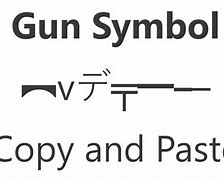 Image result for Gun Keyboard Symbols