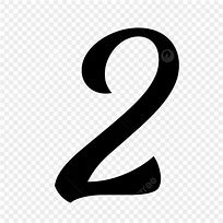 Image result for Small Black Number 2