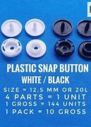 Image result for Types of Snap Buttons