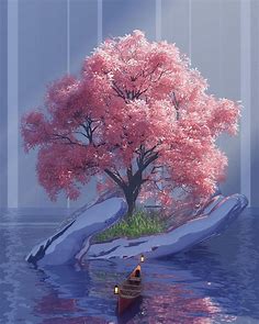 Cherry Blossom, Me, Digital, 2021 : r/Art