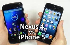 Image result for Size of the Nexus 5 Compared to an Apple iPhone 4