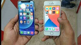 Image result for iPhone 12 Mini vs iPhone SE 1st Gen