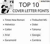Image result for Cover Letter Font Size