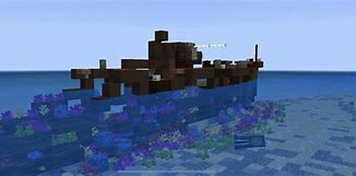 Image result for Minecraft Sunken Ship Design Broken