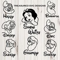 Image result for Snow White and the Seven Dwarfs SVG