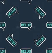 Image result for Speech Bubble Saying Hello