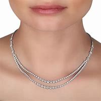Image result for Diamond Tennis Necklace Women