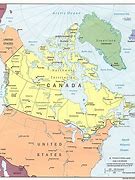 Image result for Canada and USA Border Map