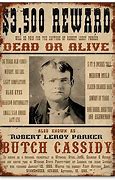 Image result for Butch Cassidy Wanted
