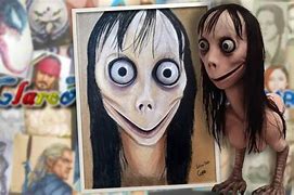 Image result for Momo Challenge Drawing