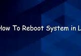 Image result for Reboot System