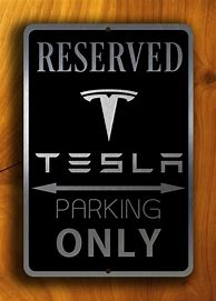 Image result for Tesla Metal Sign