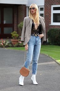 Image result for White Ankle Boots Outfit