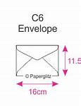 Image result for C6 Envelope Size