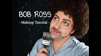 Image result for Bob Ross Beard with Makeup