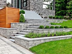 Image result for Gray Stone Retaining Wall