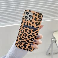 Image result for Tan Leopard iPhone Case 13 Wirh Holder