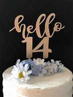 Image result for Sweet 14 Cake Topper