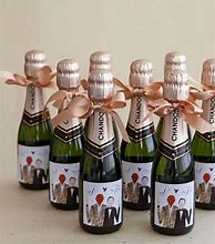 Image result for Mini Champagne Bottle Favors