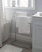 Image result for Standalone Towel Rack with Shelf