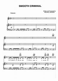 Image result for Smooth Criminal Bass Sheet Music